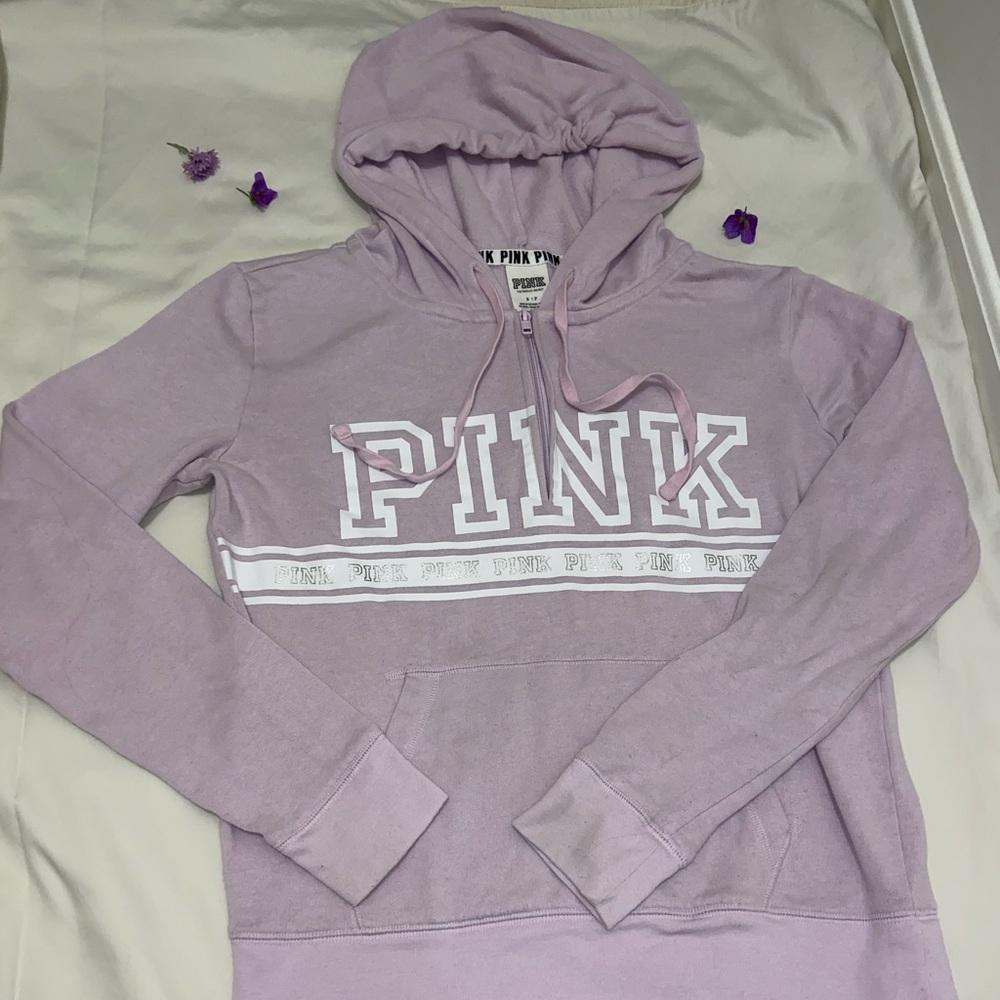 PINK zip up pullover - Picture 2 of 3